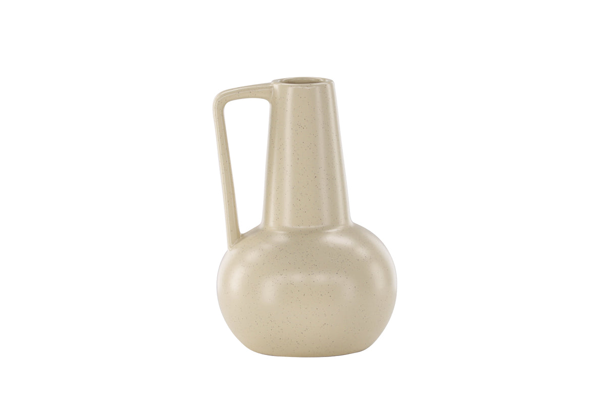 Lane Vase 10 cm Beige Steinzeug