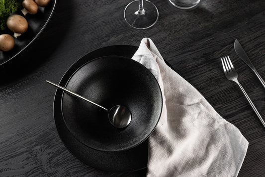 Wabi Sabi Schüssel 18 cm 2er-Pack Schwarz