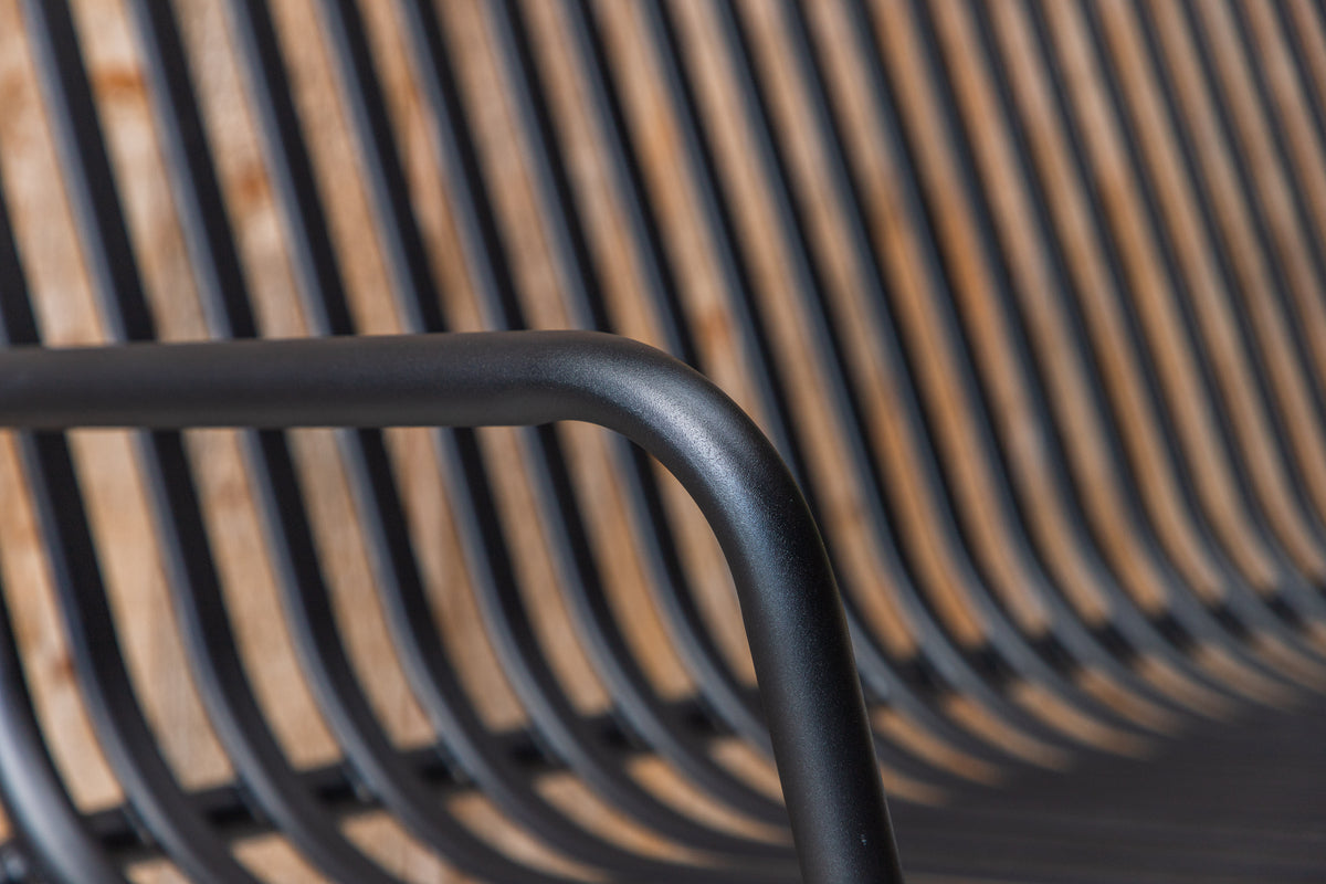 Peking Gartenbank 64 x 85 x 130 Schwarz