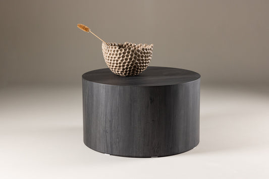 York Couchtisch 80 cm Schwarz Rund