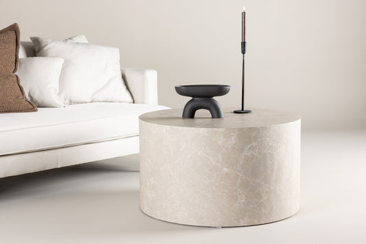 York Couchtisch 80 cm Beige Rund