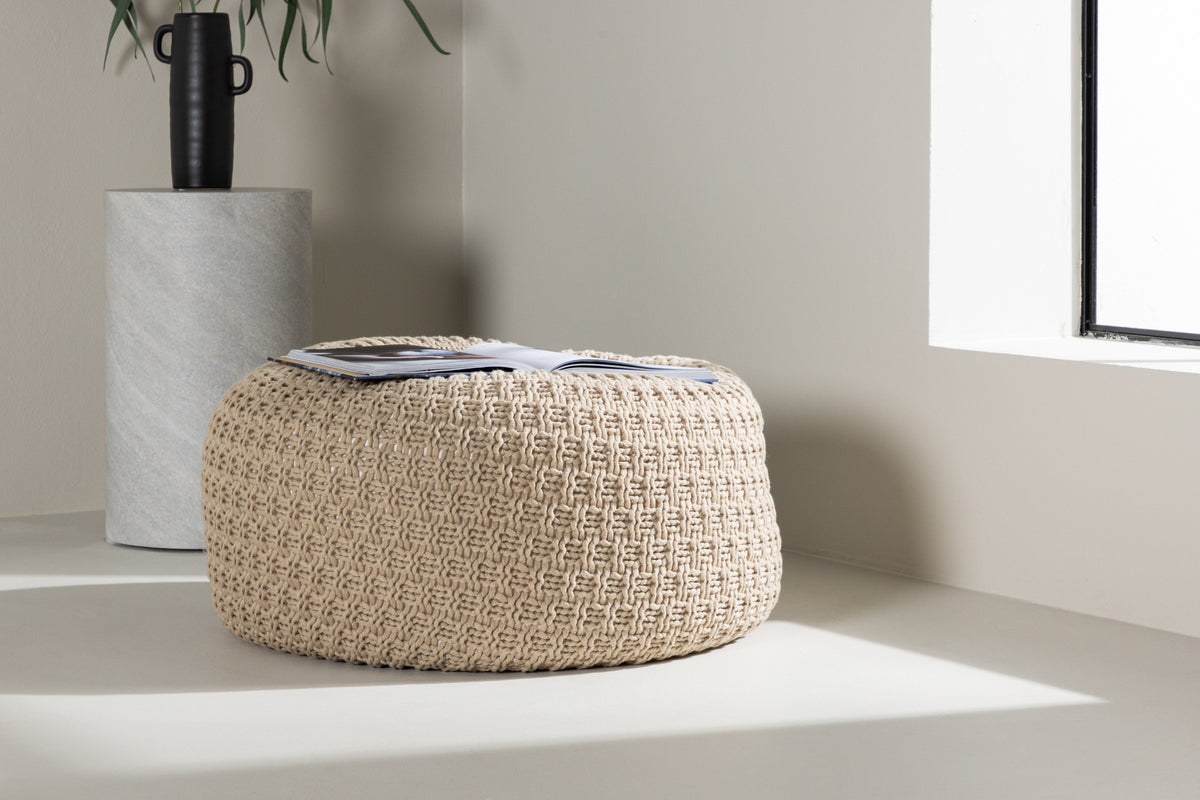 Sam Pouf Hocker 45 x 45 Beige