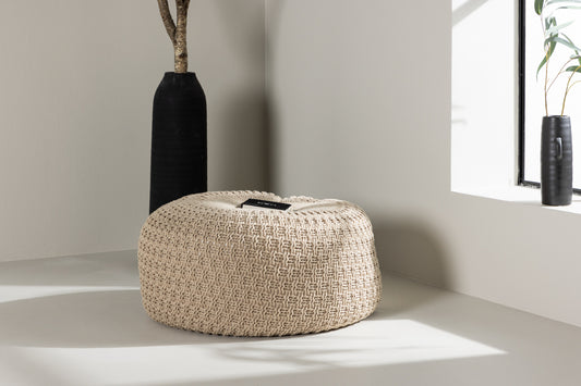 Sam Pouf Hocker 60 x 60 Beige