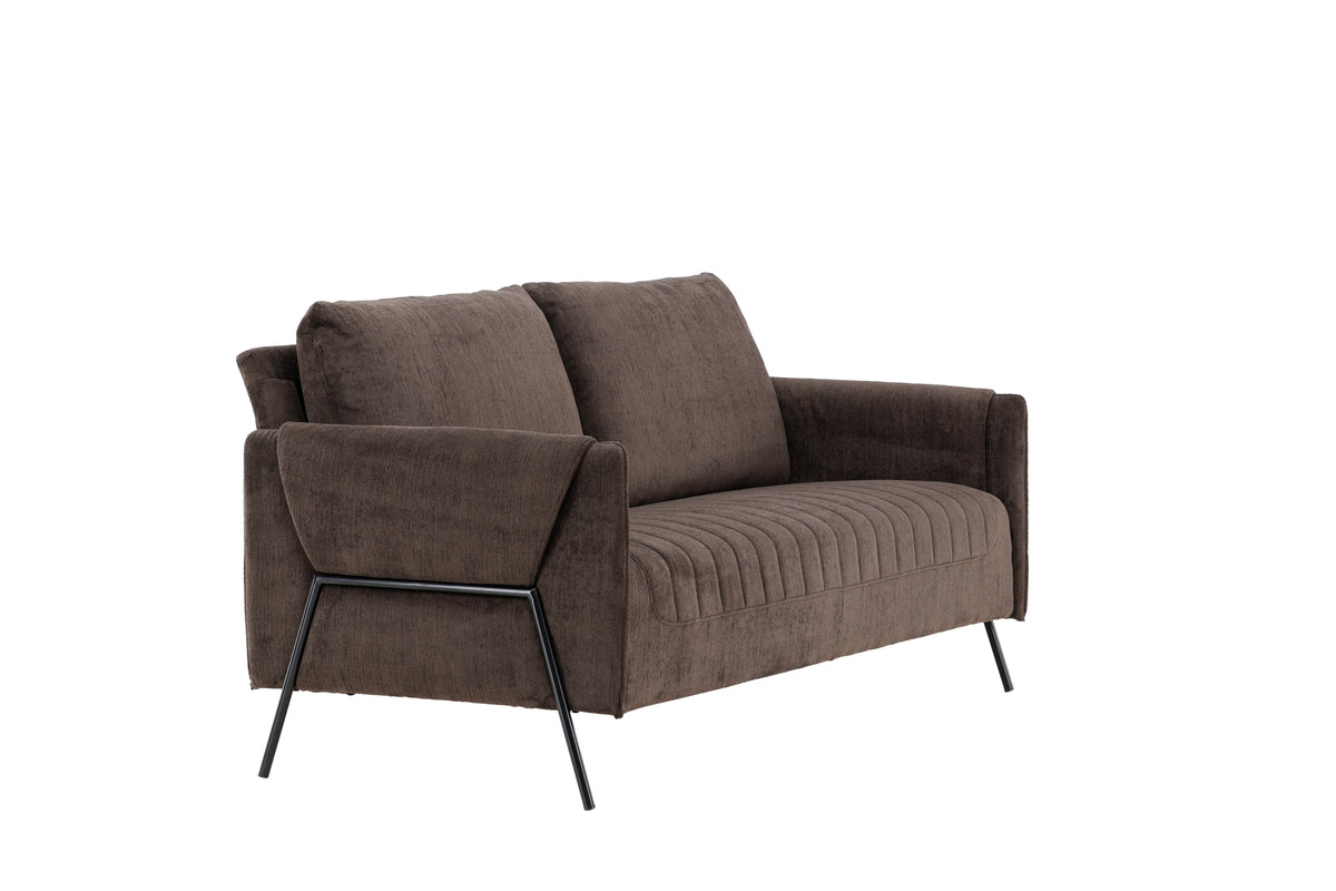 Indigo 2-Sitzer-Sofa Braun