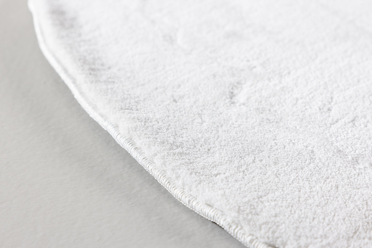 Nixie Runder Teppich 200 cm Weiß