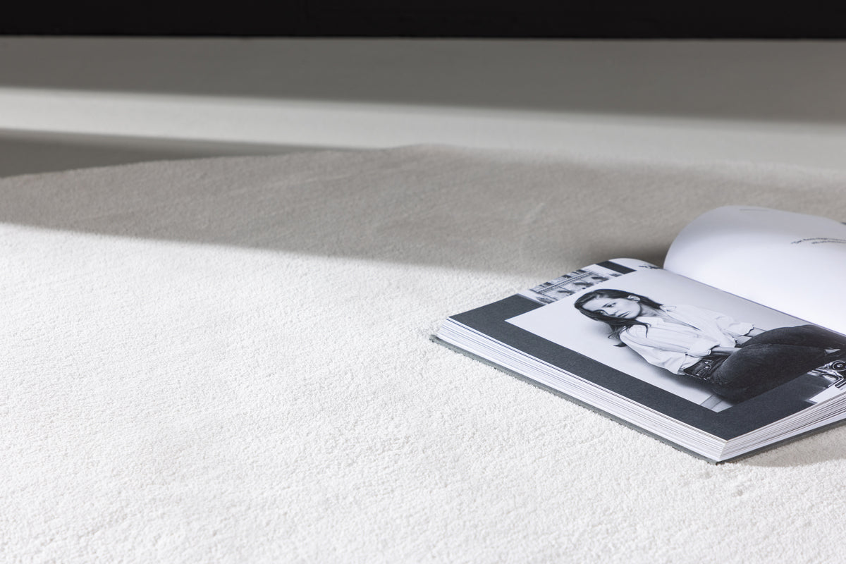 Nixie Runder Teppich 200 cm Weiß