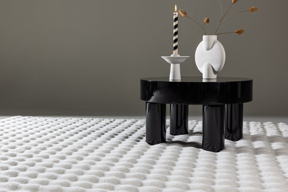 Novis Rechteckiger Teppich 290 x 200 Weiß