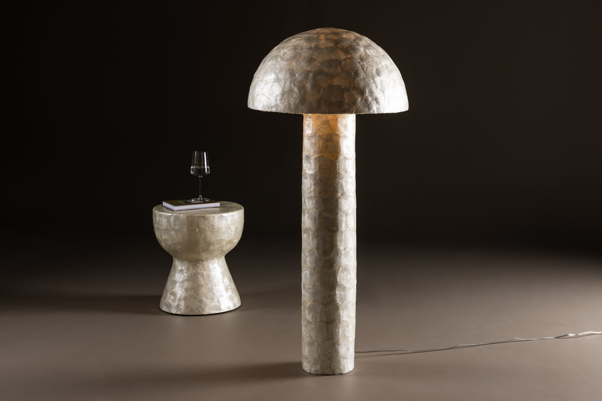 Lindön Stehleuchte Hellgrau