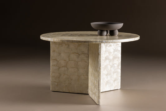 Smögen Couchtisch 70 cm Beige Capiz