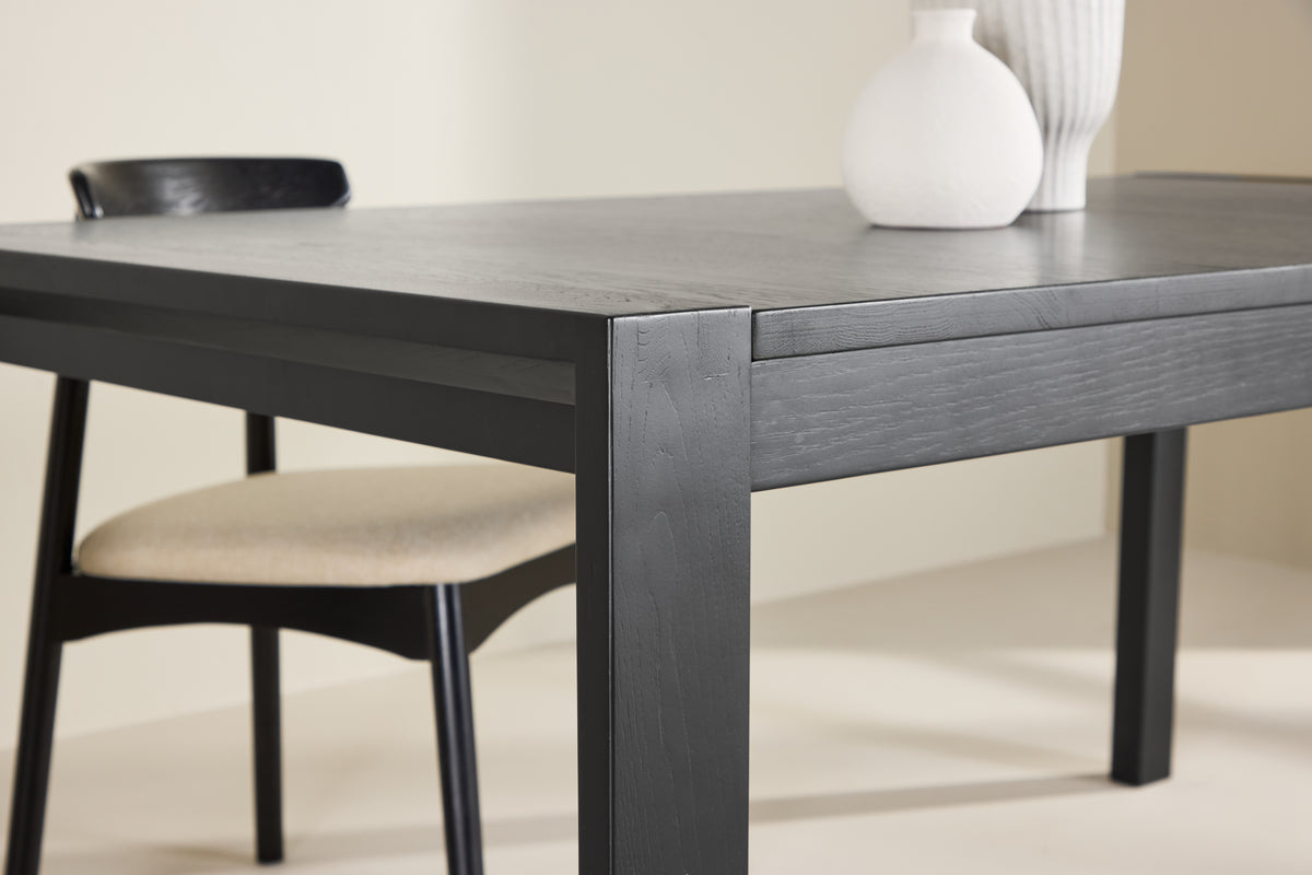 Slider Esstisch, rechteckig, 170 x 95, Schwarz