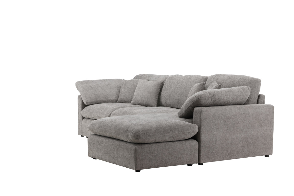 Amalfi Ecksofa Dunkelgrau
