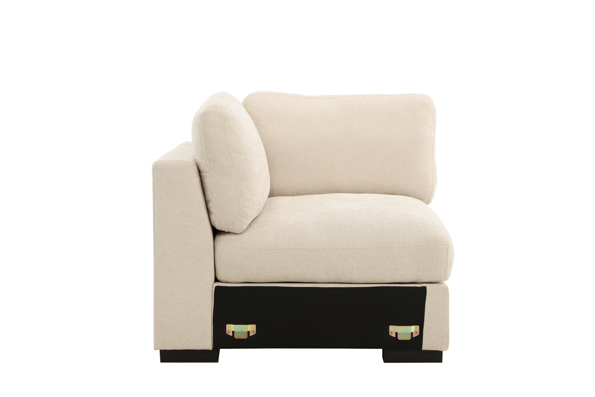 Ecksofa Salerno Beige Eckelement Links Sofamodul