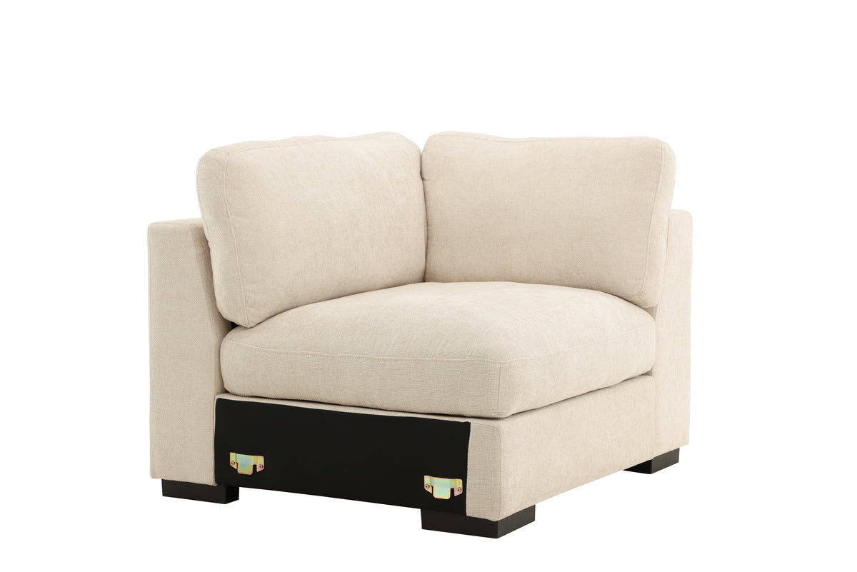 Ecksofa Salerno Beige Eckelement Links Sofamodul