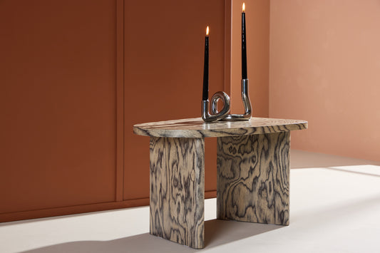 Grönvik Couchtisch Beistelltisch 70x45 Grau Schwarz