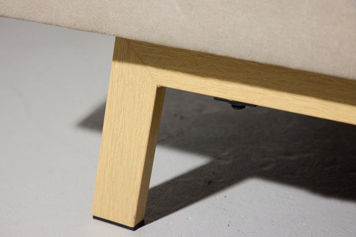 Bodil Schlafsofa Klappbett Beige Leinen