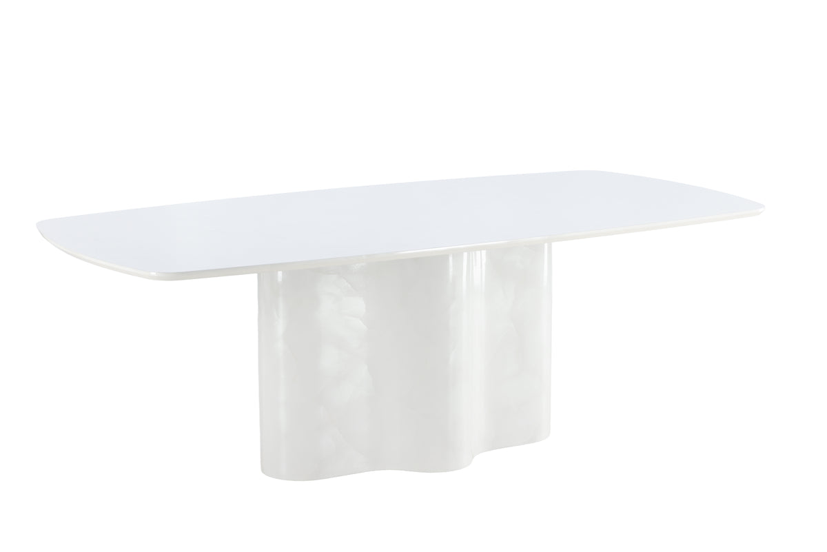 Väddö Rechteckiger Esstisch 220 x 110 Weiß