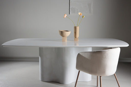 Väddö Rechteckiger Esstisch 220 x 110 Weiß