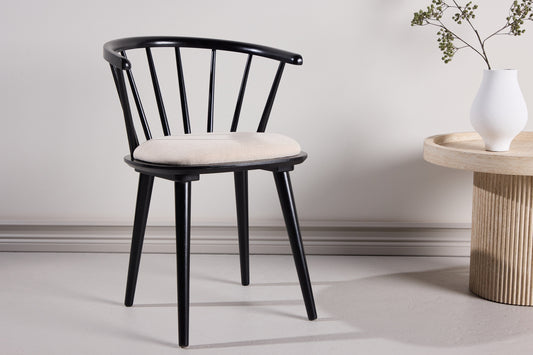 Bobby Esszimmerstuhl 2er-Pack Schwarz