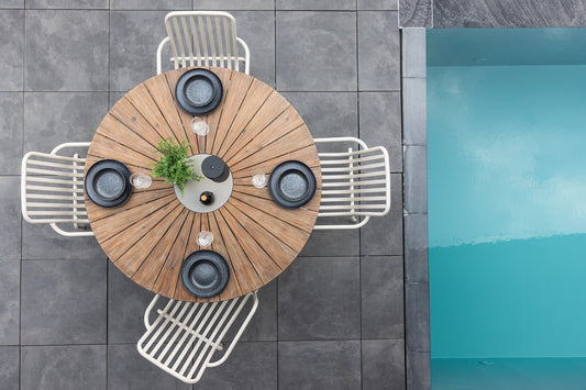 Rosario Runder Esstisch 140 cm Braun