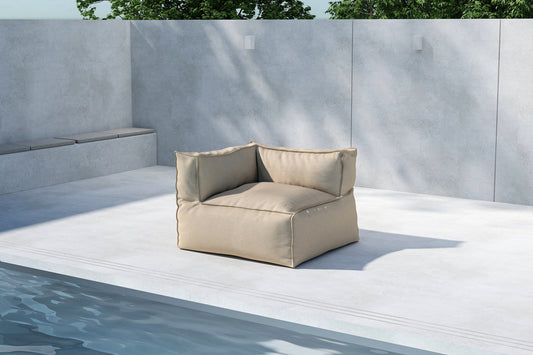 Rambo Loungesessel für Outdoor-Sofa Beige Eckteil
