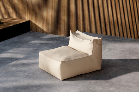 Rambo Loungesessel für Outdoor-Sofa Beige Mittelteil