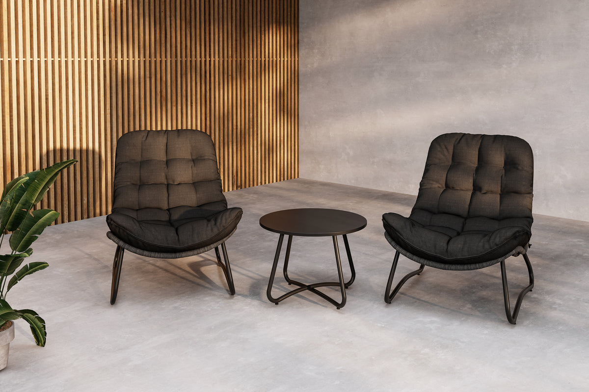 Cala Lounge Set Anthrazit