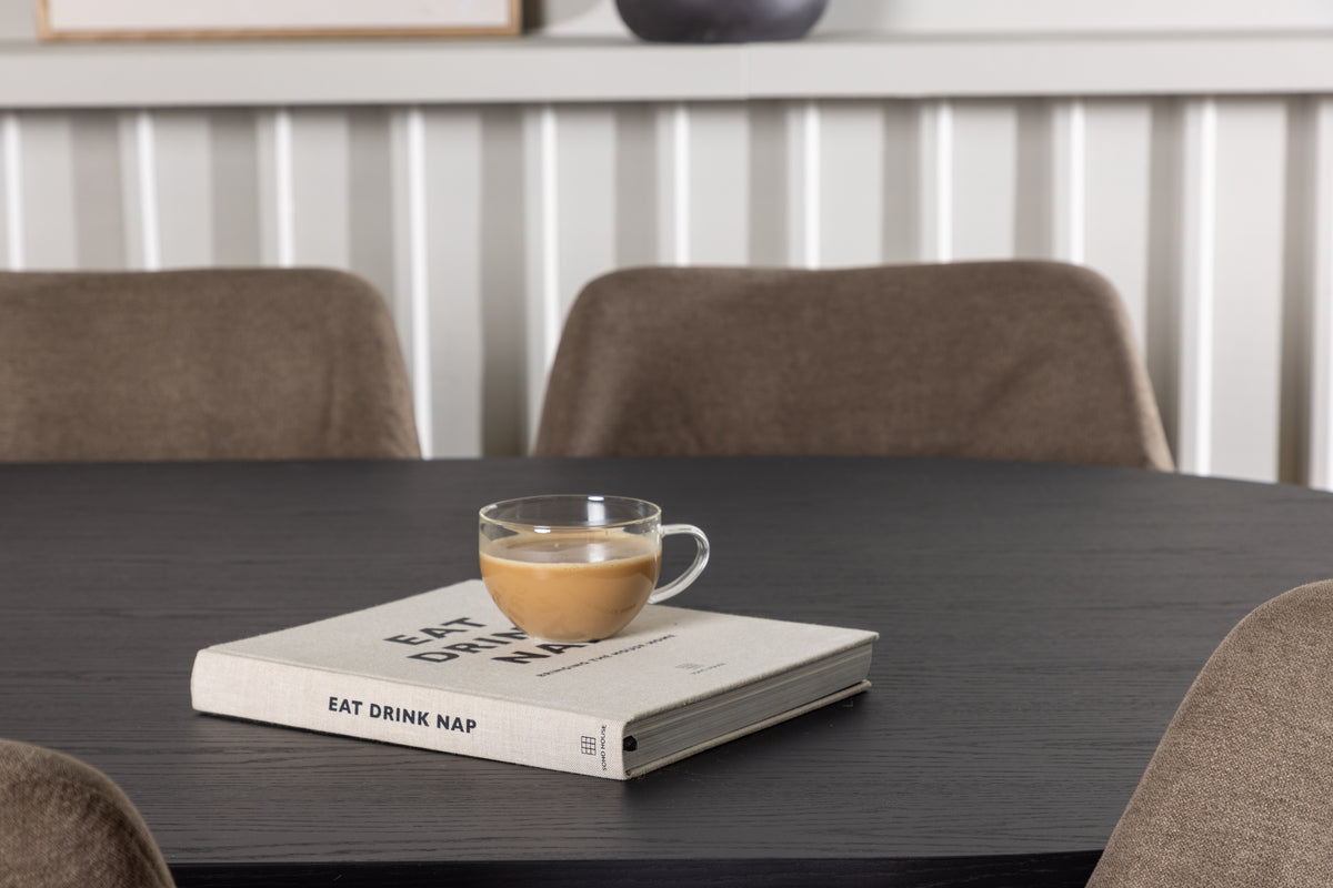 Bootcut & Tomorrow Esszimmer-Set 230 x 115 Schwarz Braun