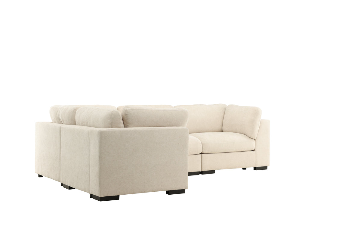 Ecksofa Salerno 4-Sitzer Beige