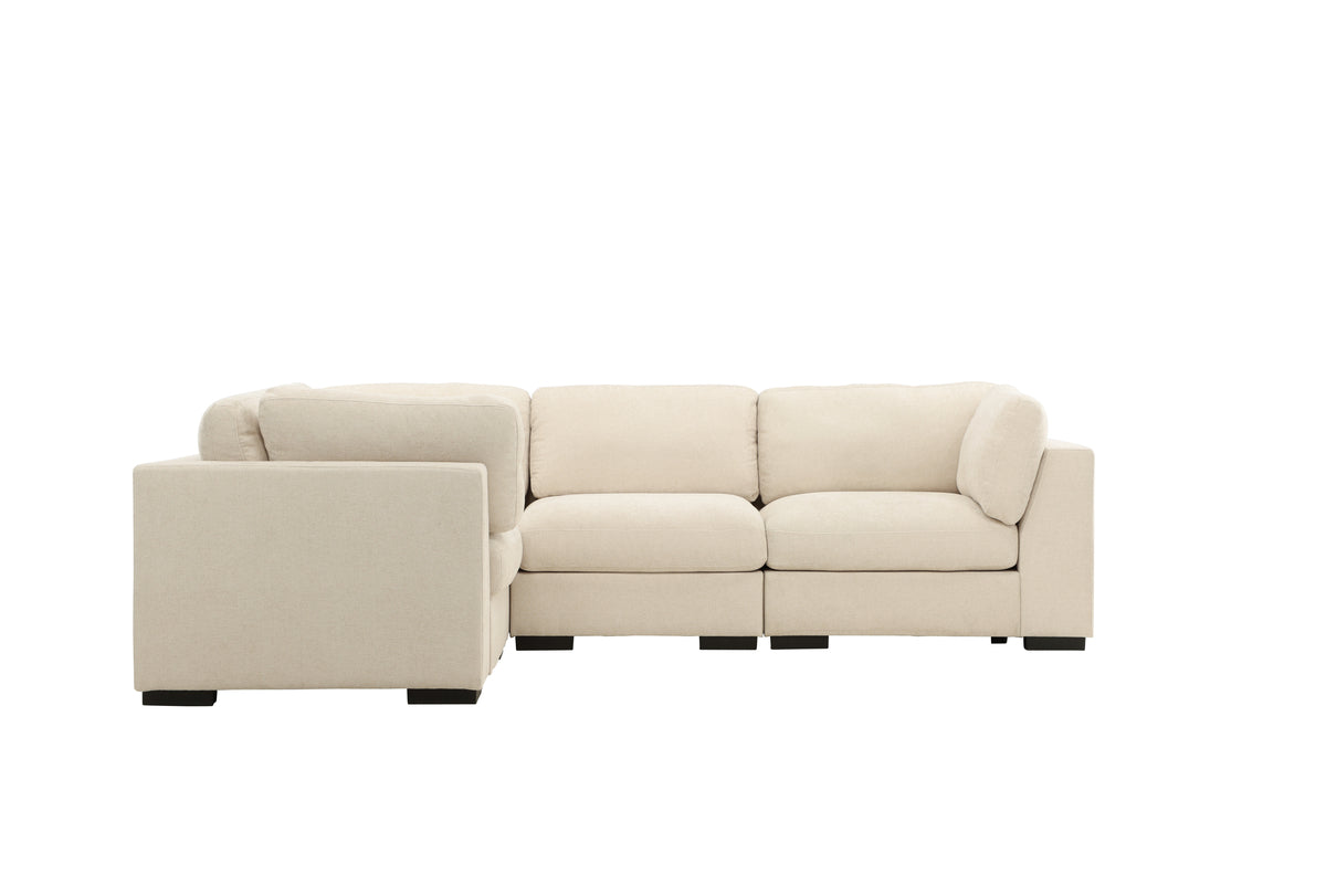 Ecksofa Salerno 4-Sitzer Beige