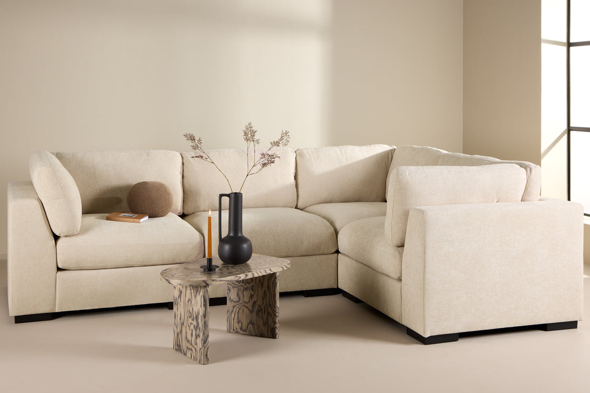 Ecksofa Salerno 4-Sitzer Beige