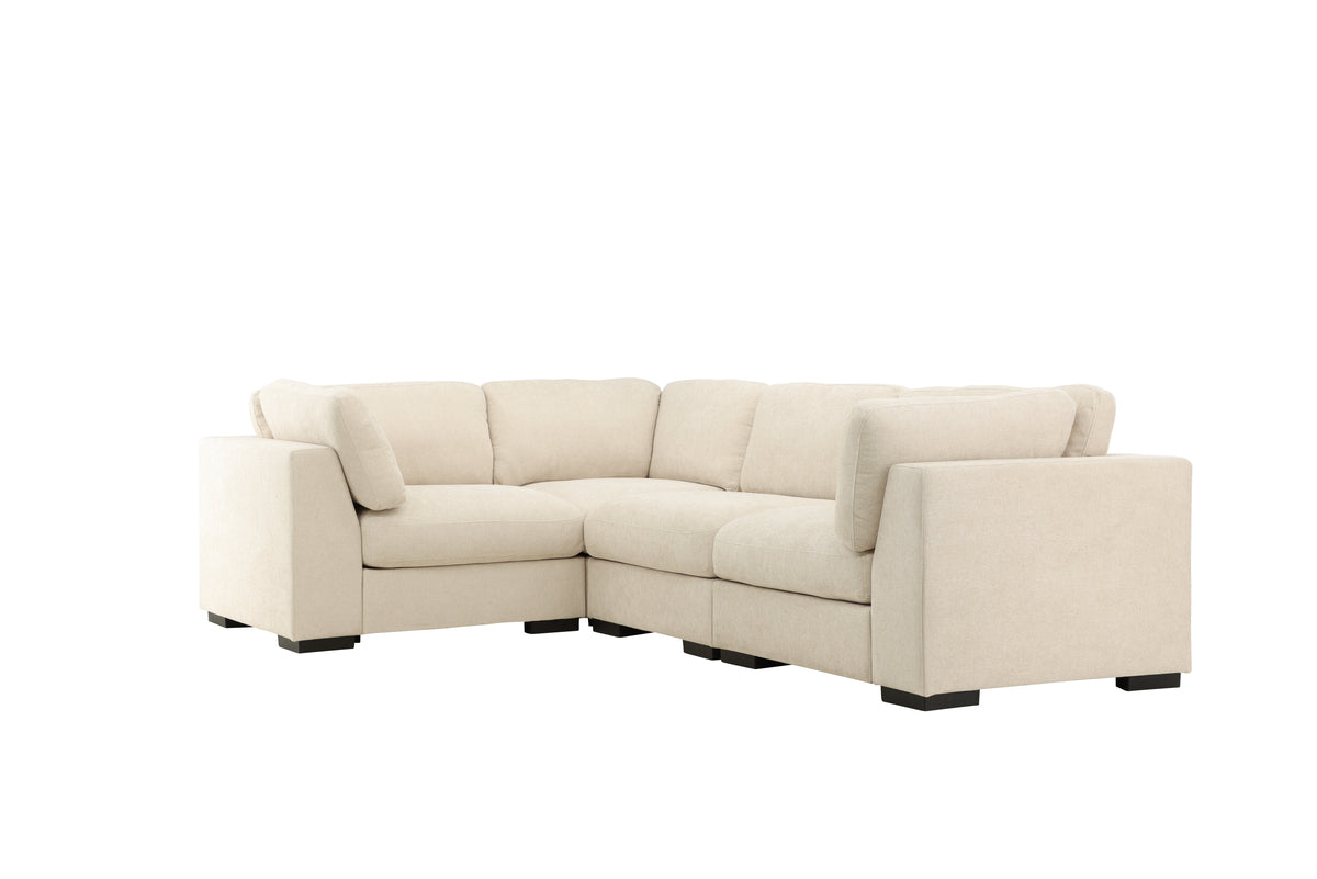 Ecksofa Salerno 4-Sitzer Beige