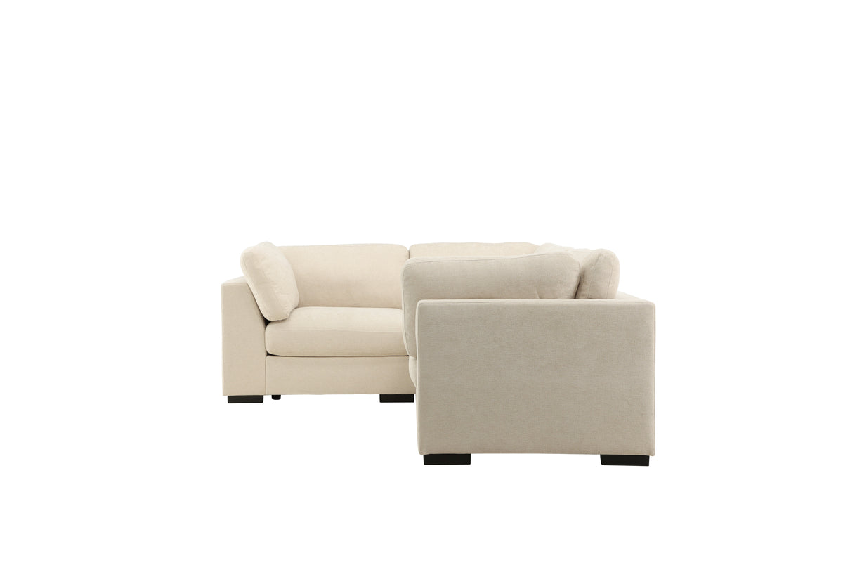 Ecksofa Salerno 4-Sitzer Beige