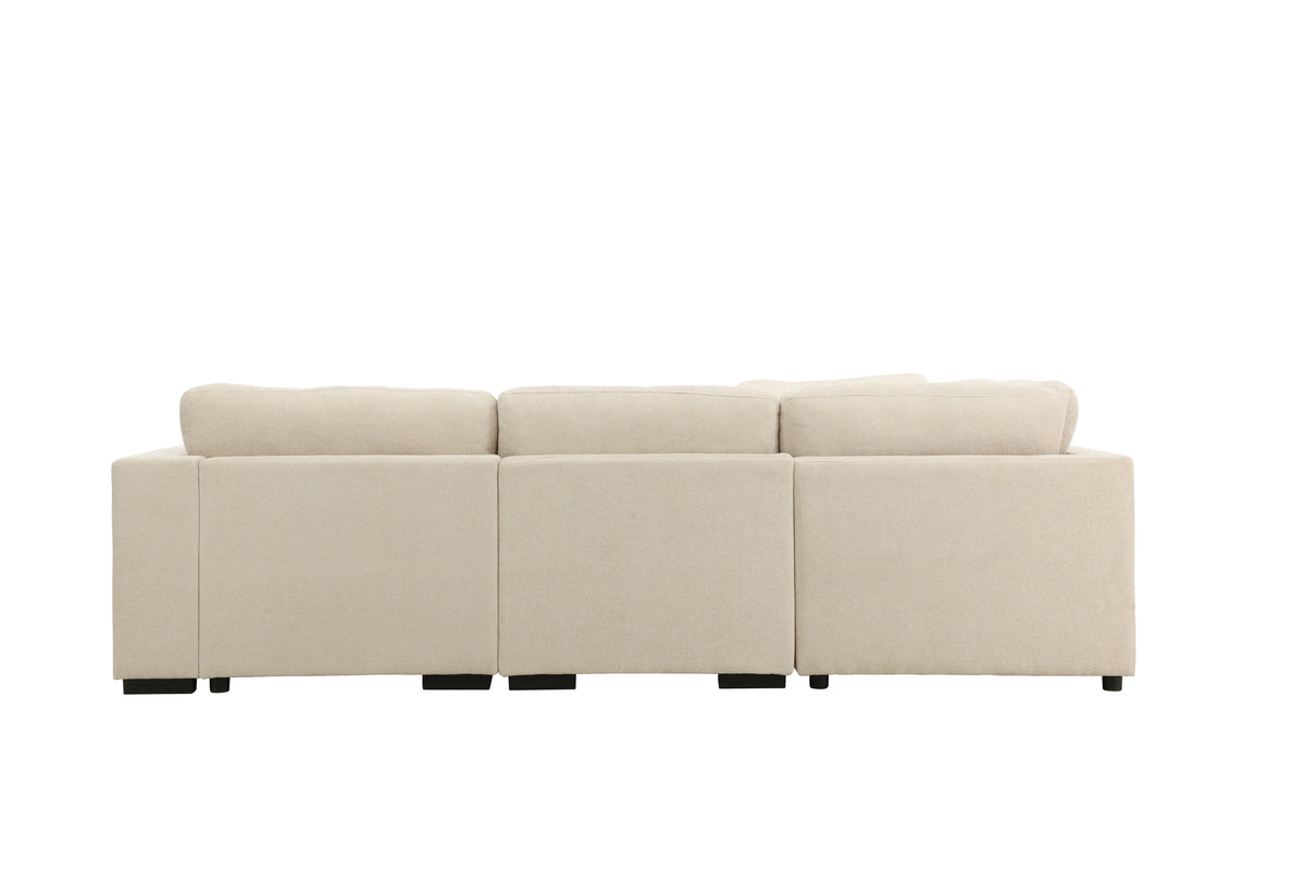 Ecksofa Salerno 4-Sitzer Beige