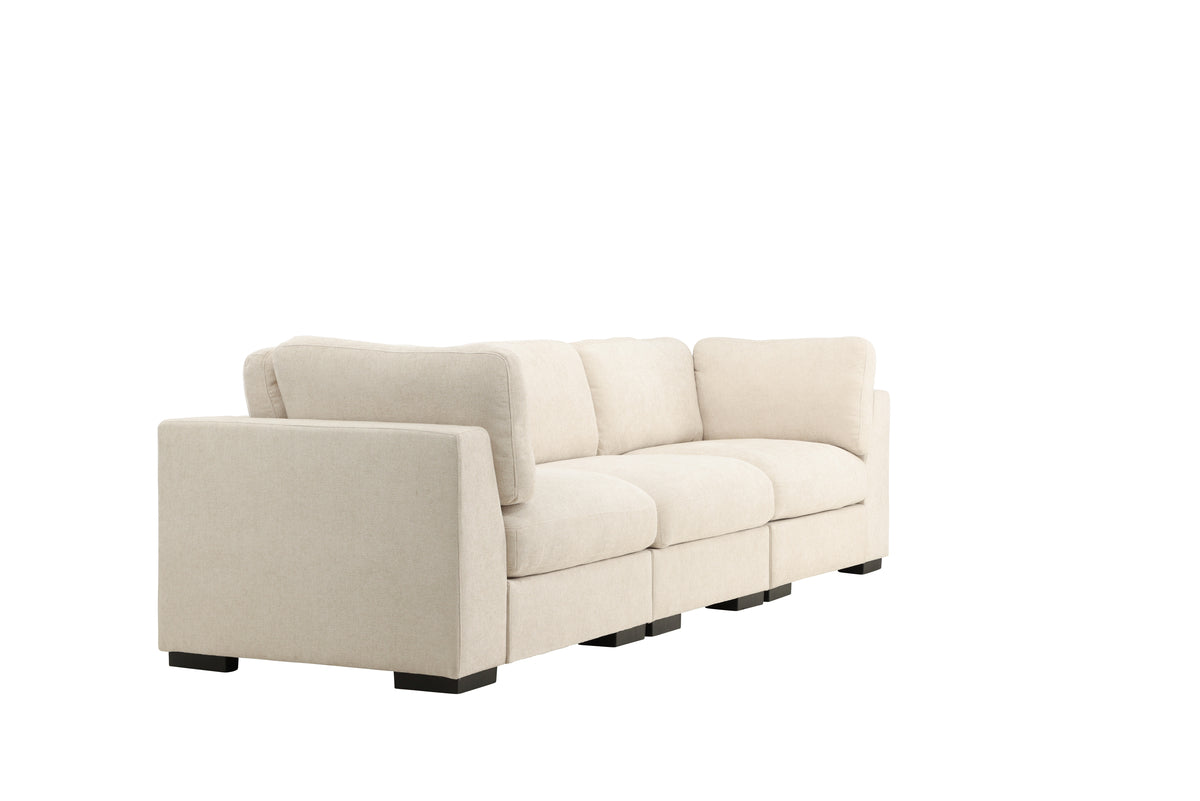 Ecksofa Salerno 3-Sitzer Beige