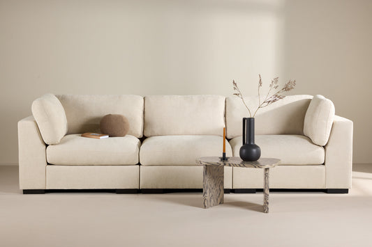Ecksofa Salerno 3-Sitzer Beige
